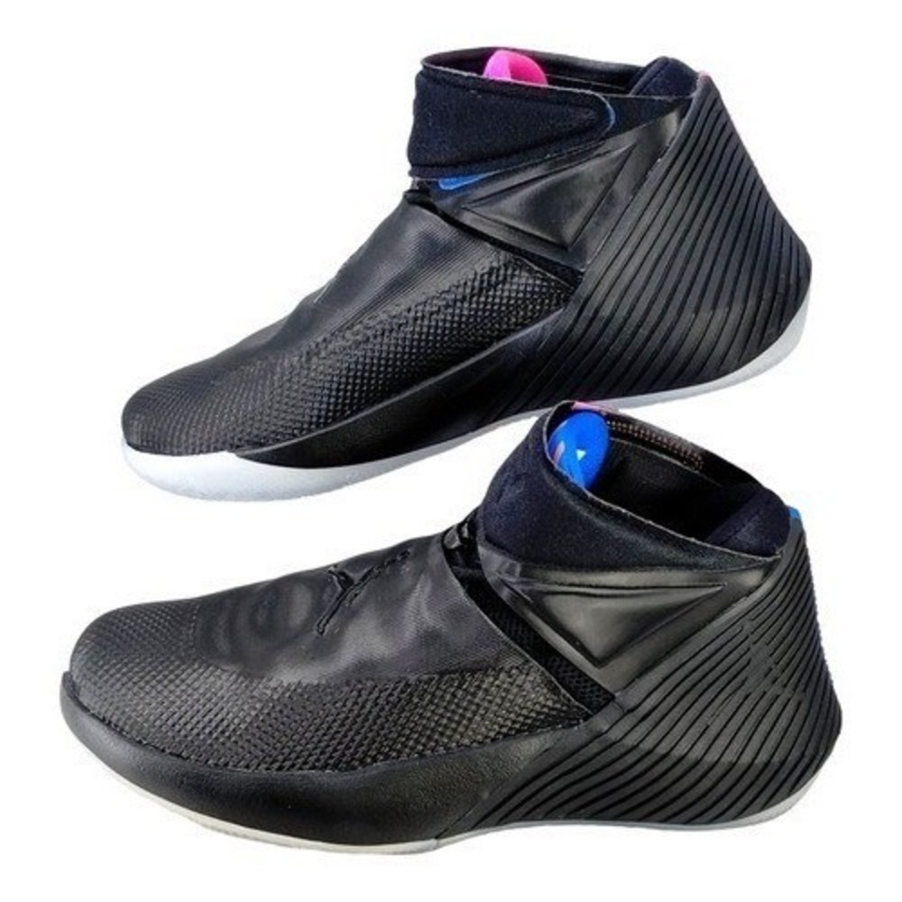 Jordan Mens Sz 9.5‎ Why Not Zer0.1 Black Pink Blast Signal Blue Basketball Shoes